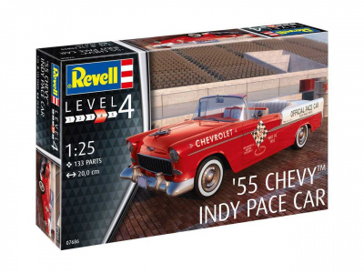Model set auto 67686 - 55 Chevy Indy Pace Car (1:25) - Revell
