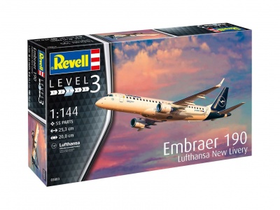 Model set letadlo 63883 - Model Set Embraer 190 Lufthansa (1:144)