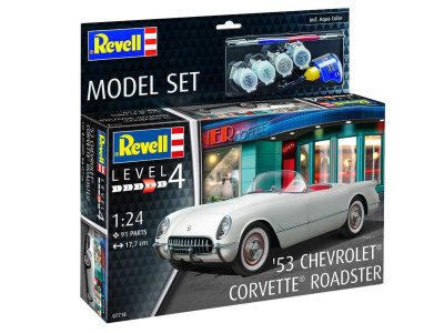 ModelSet auto 67718 - '53 Chevrolet® Corvette® Roadster (1:24) - Revell