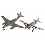 ModelSet letadla 63711 - Me262 & P-51B (1:72) - Revell