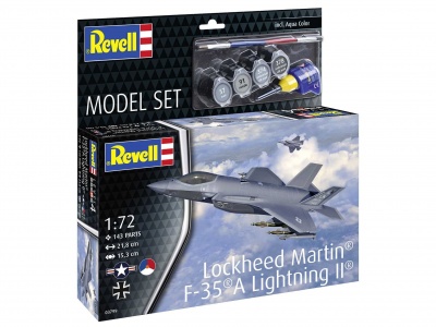 ModelSet letadlo 63799 - Lockheed Martin® F-35®A Lightning II® (1:72) - Revell