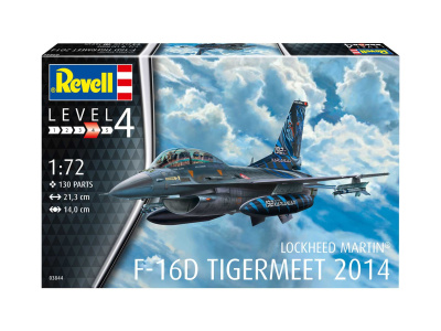 ModelSet letadlo 63844 -  Lockheed Martin F-16D Tigermeet 2014 (1:72) - Revell