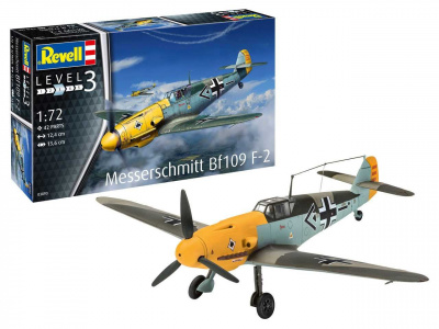 ModelSet letadlo 63893 - Messerschmitt Bf109 F-2 (1:72) - Revell