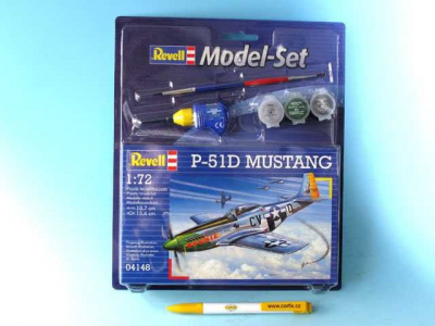 ModelSet letadlo 64148 - P-51D Mustang (1:72) - Revell