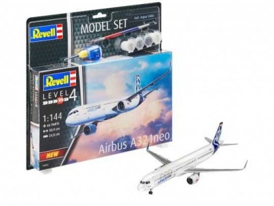 ModelSet letadlo 64952 - Airbus A321 Neo (1:144) - Revell