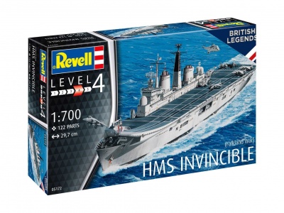 ModelSet loď 65172 - HMS Invincible (Falkland War) (1:700) - Revell