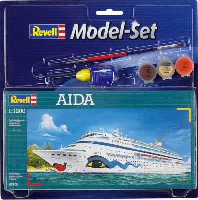 ModelSet loď 65805 - AIDA (1:1200) - Revell