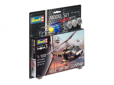 ModelSet vrtulník 64983 - Bell UH-1H Gunship (1:100)