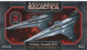 Battlestar Galactica: Colonial Viper Mk VII Fighter (2) 1/72 - Moebius Models