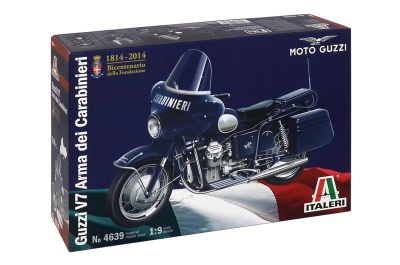 MOTO GUZZI V7 Arma dei Carabinieri (1:9) - Italeri Model Kit 4639