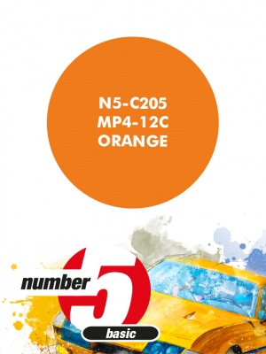 MP4-12C Orange Paint for airbrush 30ml - Number Five