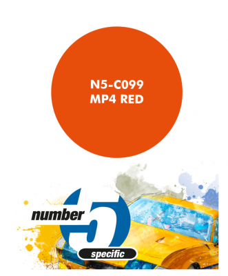 MP4/6 Red  Paint for Airbrush 30 ml - Number 5