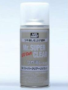 Mr. Super Clear UV Flat Spray - 170ml - Gunze