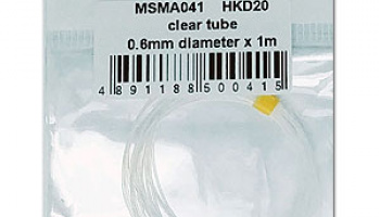 Clear tube 0.6mm diameter x 1m - MSM Creation