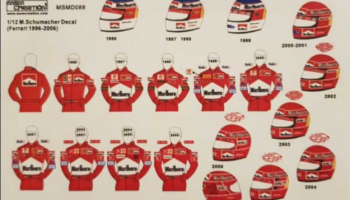 M.Schumacher Figure Decal "1996-2006" 1/12 - MSM Creation