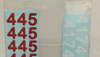 Mercedes Benz 300SL Racing Number Decals #417 + #445 1/24 - MSM Creation