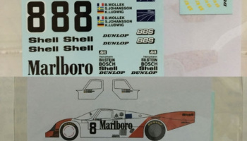Porsche 956 1983 Le Mans #8 "Marlboro" 1/24 - MSM Creation