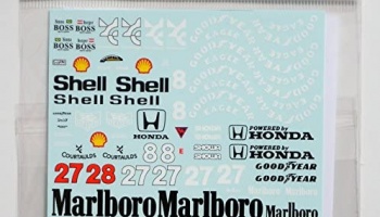 McLaren MP4/5B Full Decal 1/20 - MSM Creation