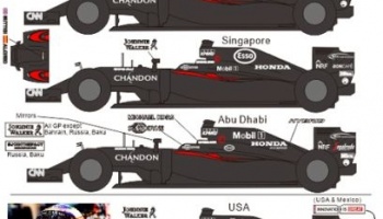 MP4-31 Sponsor Decals 1/20 - MSM Creation