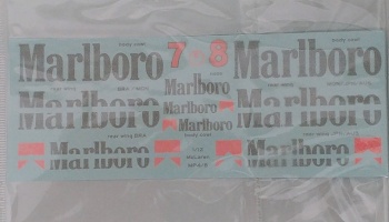 McLaren MP4/8 Supplementary Decal 1/12 - MSM Creation