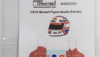 N.Mansell Figure Decal Ferrari 1/43 - MSM Creation