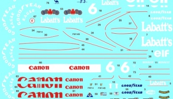 Williams FW14/ FW14B Sponsors Decal 1/24 - MSM Creation