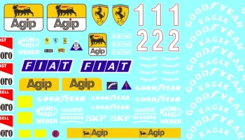 Ferrari 641/2 (F1-90) Sponsors Decal 1/12 - MSM Creation
