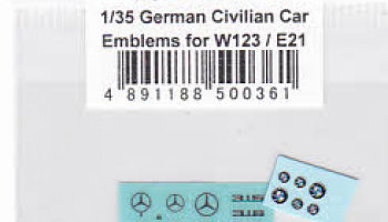 German Civilian Car Emblems 1/35 - MSM Creation