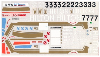 BMW M3 1987/88 Macau Guia Race "Hilton" D.Quester, R.Ravaglia, M.Oestreich,A.Heger 1/24 - MSM Creation