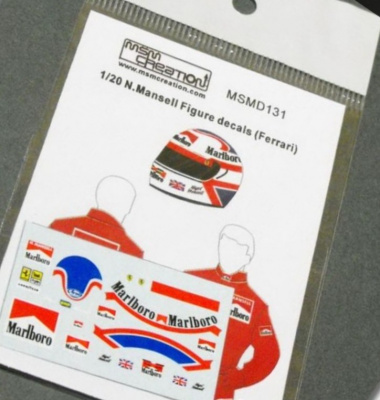N.Mansell Figure decal (Ferrari) 1/20 - MSM Creation