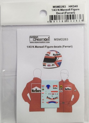 N.Mansell Figure Decal Ferrari 1/43 - MSM Creation