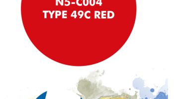 Type 49C Red  Paint for Airbrush 30 ml - Number 5