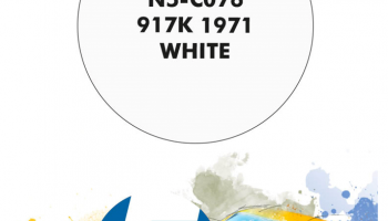 917K 1971 White  Paint for Airbrush 30 ml - Number 5