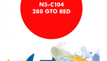 288 GTO Red  Paint for Airbrush 30 ml - Number 5