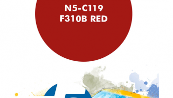 F310B Red  Paint for Airbrush 30 ml - Number 5