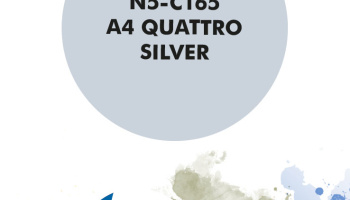 A4 Quattro Silver - Metallic  Paint for airbrush 30ml - Number Five