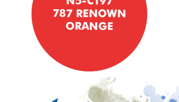 787 Renown Orange Fluorescent Paint for airbrush 30ml - Number Five