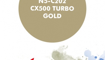 CX500 Turbo Gold Metallic Paint for airbrush 30ml - Number Five