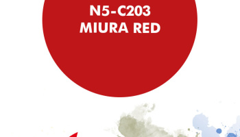 Miura Red Paint for airbrush 30ml - Number Five