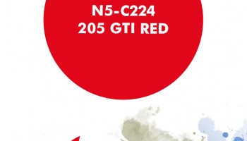 205 GTI Red Paint for airbrush 30ml - Number Five