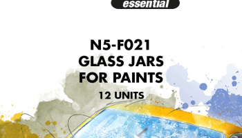 Glass jars for paints - Number Five