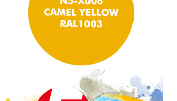Camel Yellow RAL1003  Paint for Airbrush 30 ml - Number 5