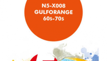 Gulforange 60s-70s  Paint for Airbrush 30 ml - Number 5