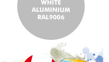 White Aluminium RAL9006  Paint for Airbrush 30 ml - Number 5