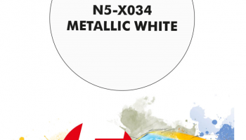 Metallic White Paint for Airbrush 30 ml - Number 5
