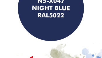 Night Blue RAL5022 Paint for airbrush 30ml - Number Five