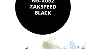 Zakspeed Black Paint for airbrush 30ml - Number Five