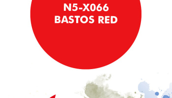 Bastos Red  Paint for airbrush 30ml - Number Five