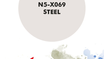 Steel Metallic Paint for airbrush 30ml - Number Five