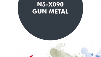 Gun Metal Metallic Paint for airbrush 30ml - Number Five
